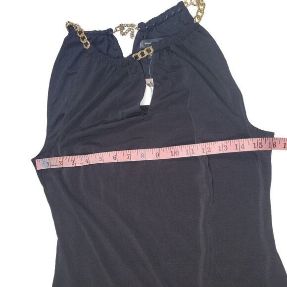 NWT International Concepts Black Sheath Halter-Neck Bodycon Dress Size Medium - Picture 6 of 7